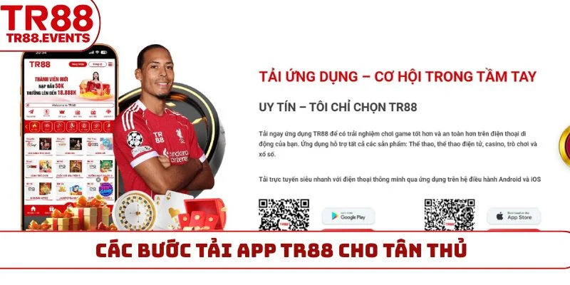 Các bước tải app TR88 cho tân thủ
